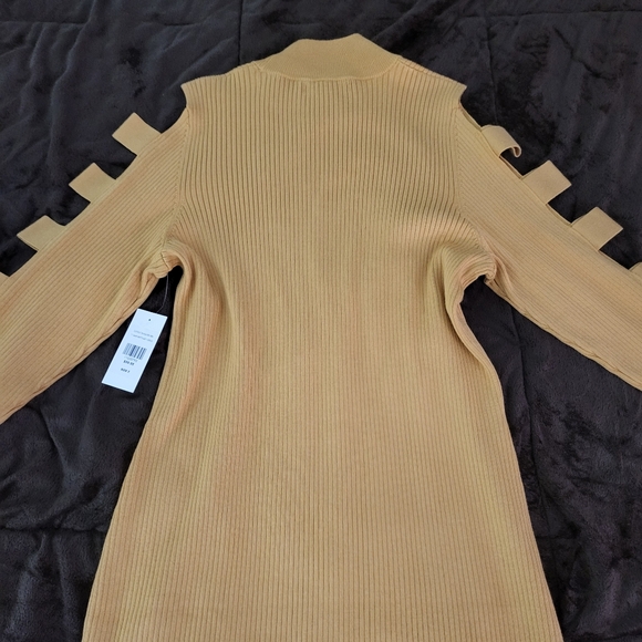 Fashion 2 Figure: Mustard SEXY Bodycon Long Sleeve Dress: New Never Worn - Picture 9 of 9